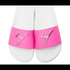 Giuseppe Zanotti HOT PINK Slides Sz 6